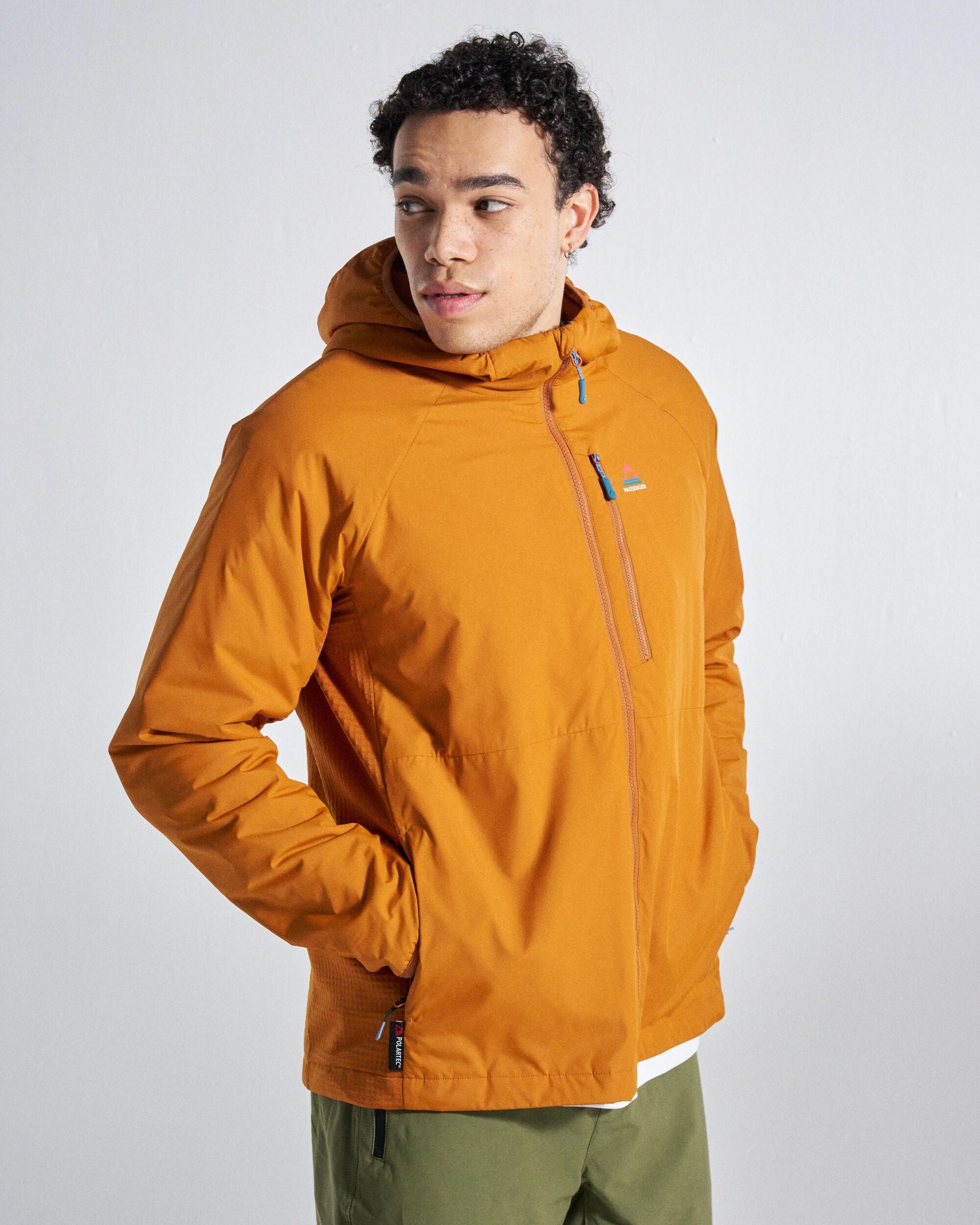Men's Trailscape Lightweight Insulated Jacket - Retro Orange - Studio Model
