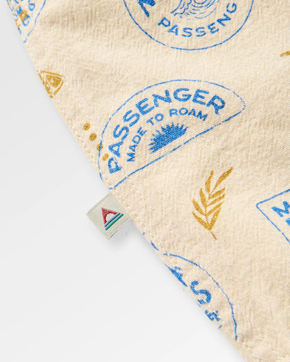 Chill Textured Short Sleeve Shirt - Badge Birch - Flatlay