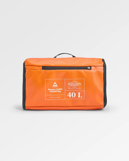 Roamer Recycled 40L Duffel Bag - Sunrise Orange - Flatlay