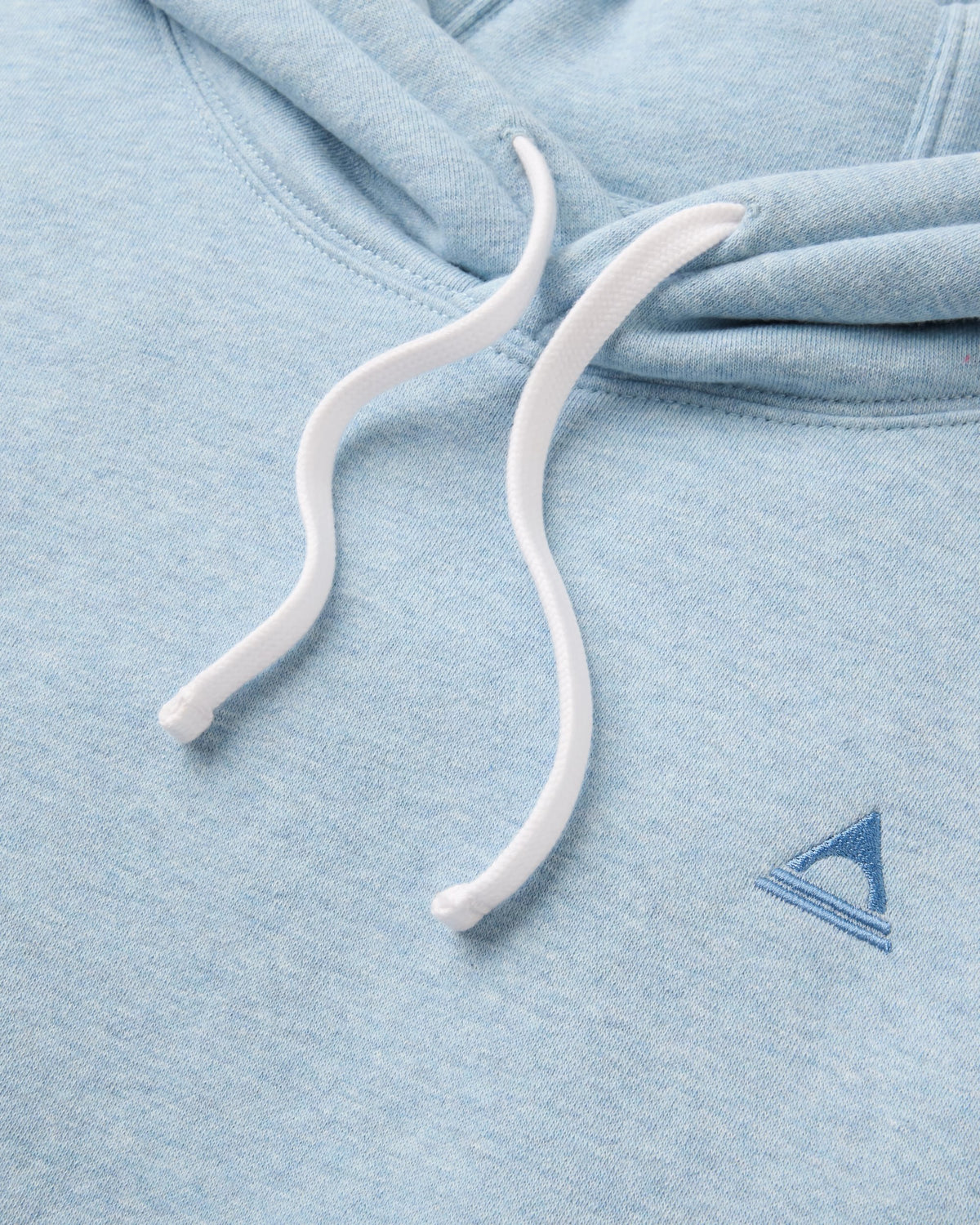 Legacy Hoodie - Faded Denim Marl - Flatlay