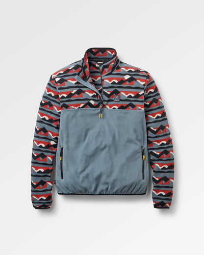 Set Off Recycled Polar 1/4 Zip Fleece 2.0 - Views Storm Grey - Flatlay