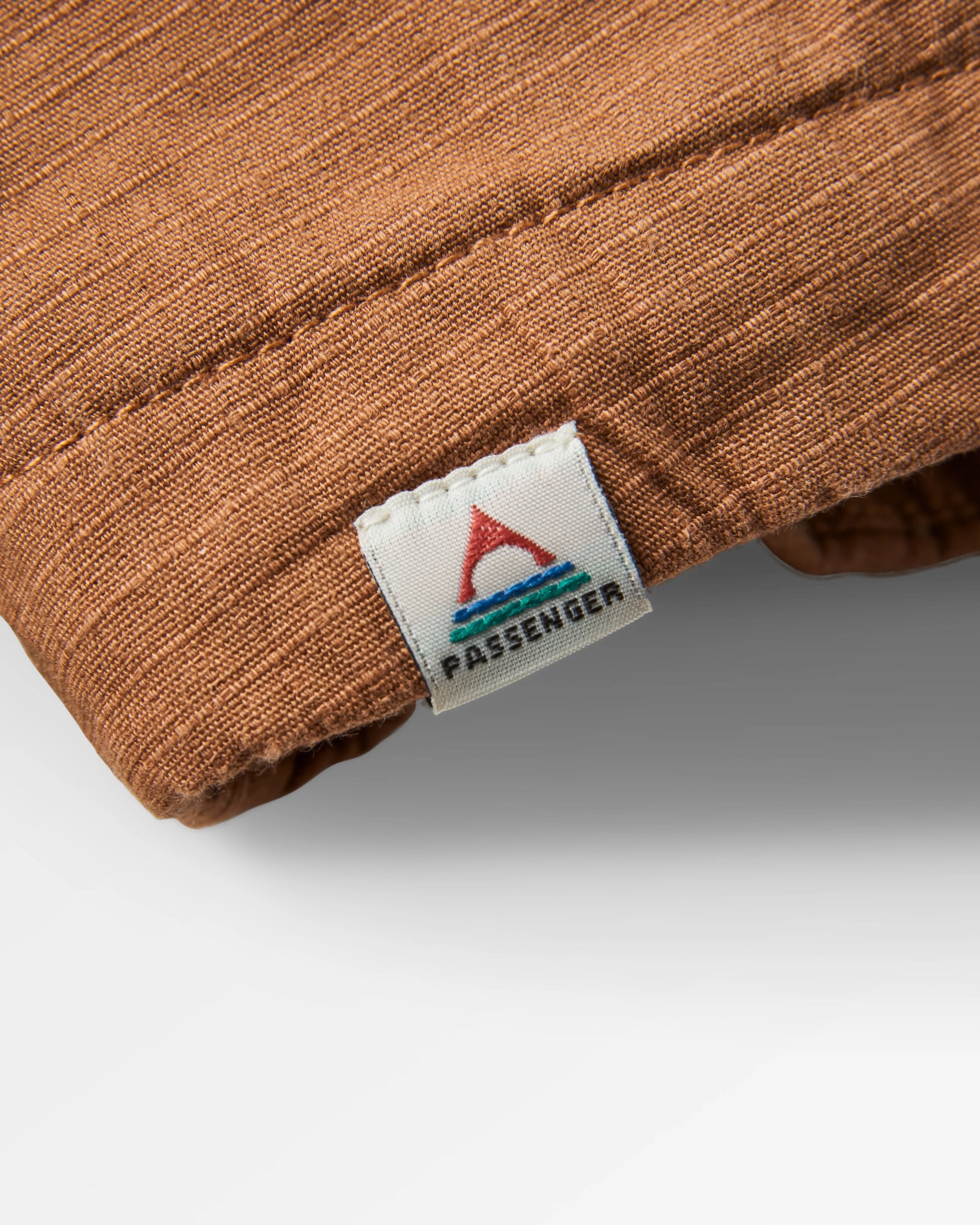 Way Flannel Lined Overshirt - Toffee - Flatlay