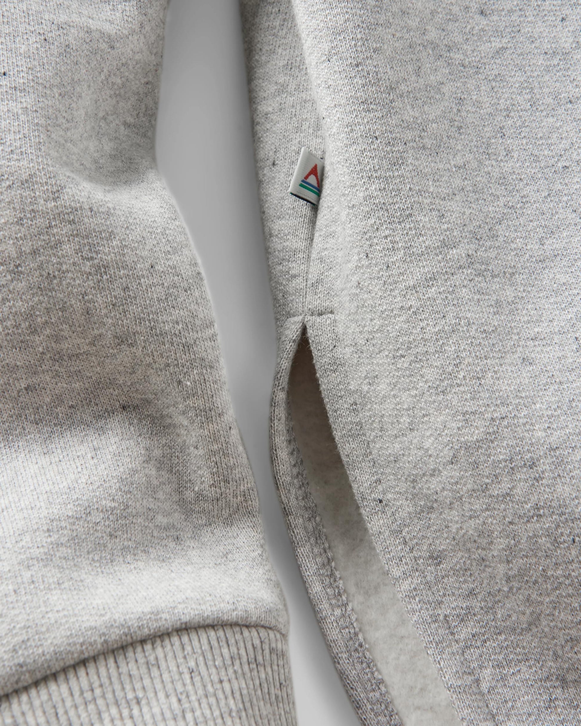 Wander Recycled Cotton Marl Hoodie - Grey Marl