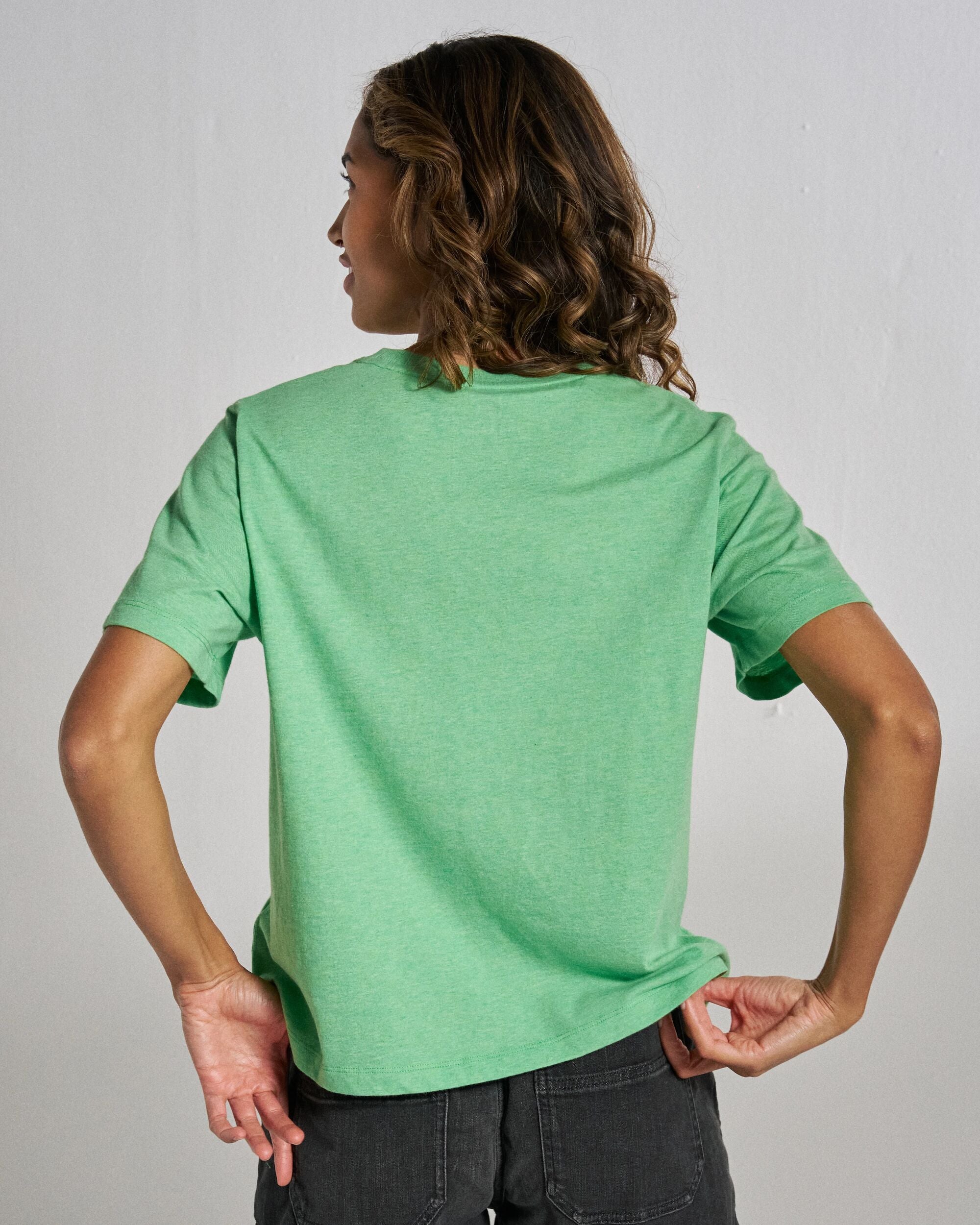 Legacy T-Shirt - True Green Marl - Studio Model