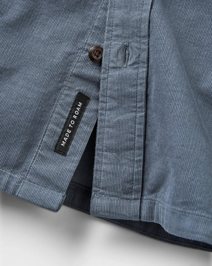 Backcountry Cord Light Shirt - Storm Grey - Flatlay