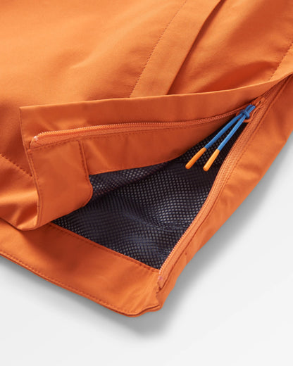 Skyline Recycled Waterproof Anorak - Burnt Orange/Birch