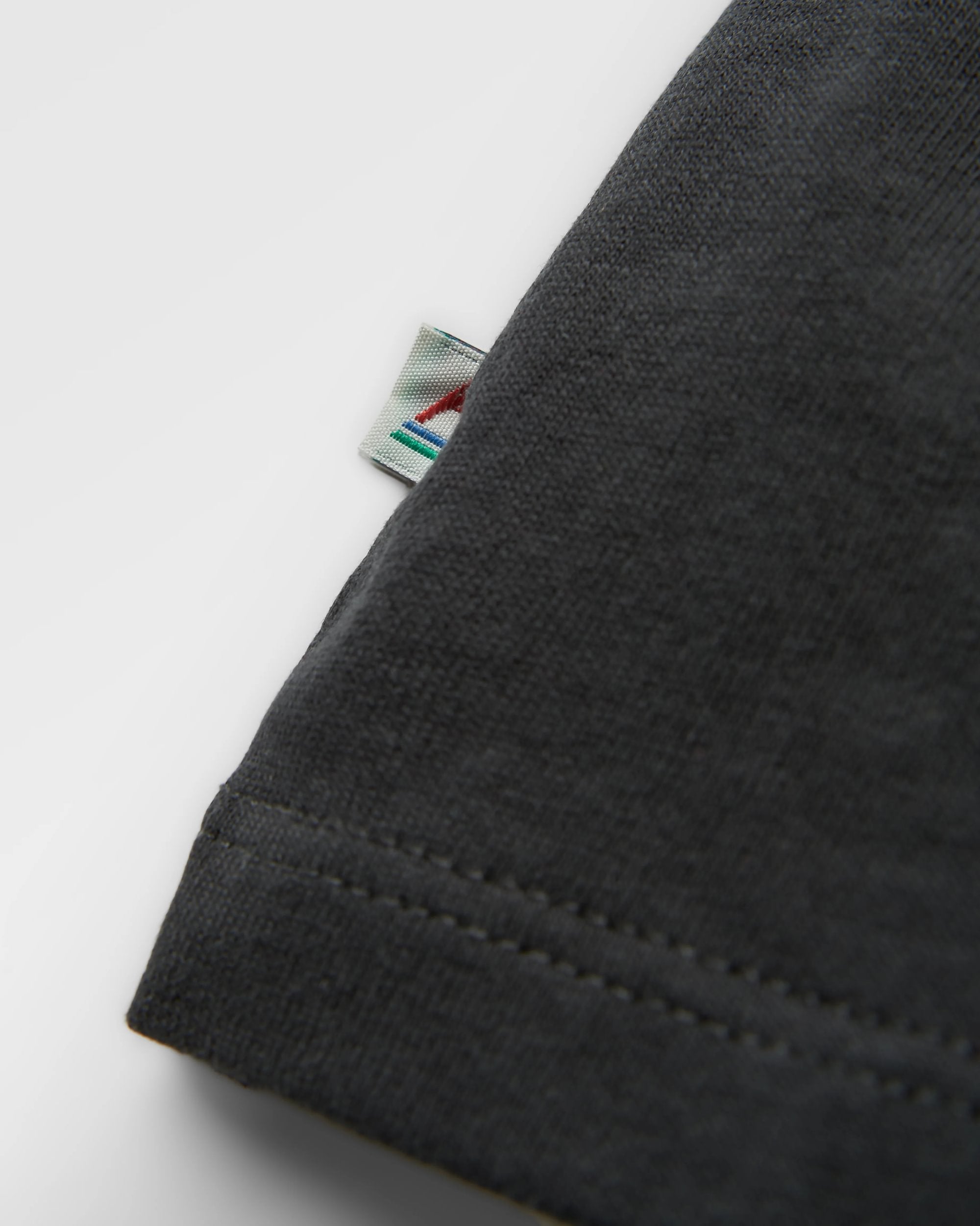 Papercut Recycled Cotton LS T-Shirt - Black - Flatlay