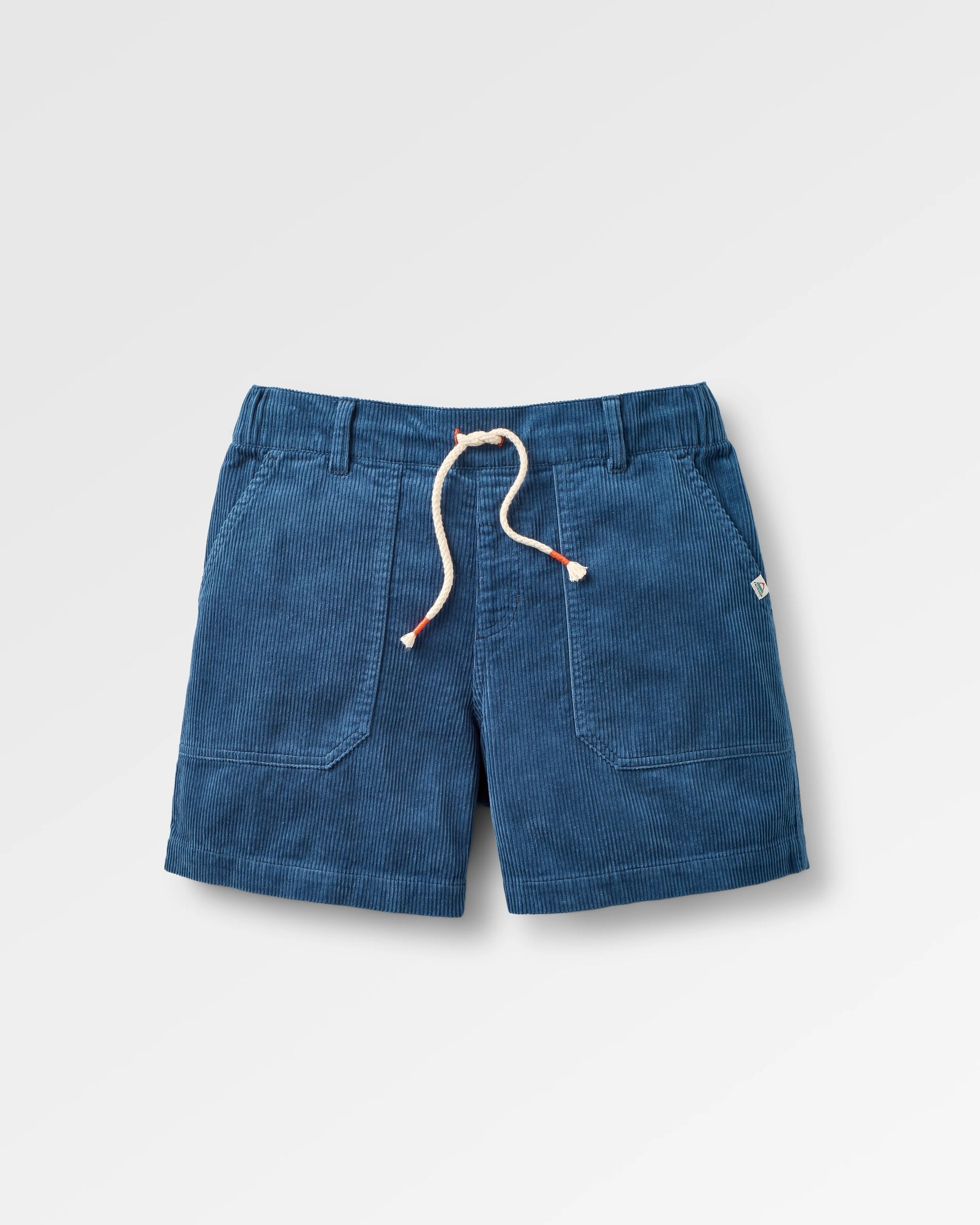 Avian Organic Cord Short - Dark Denim - Flatlay