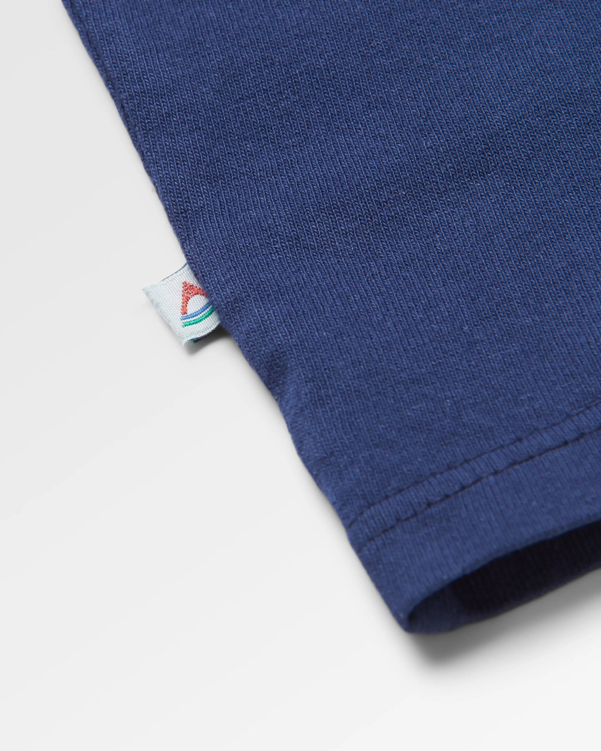 Classic Logo Recycled Cotton LS T-Shirt - Rich Navy - Flatlay