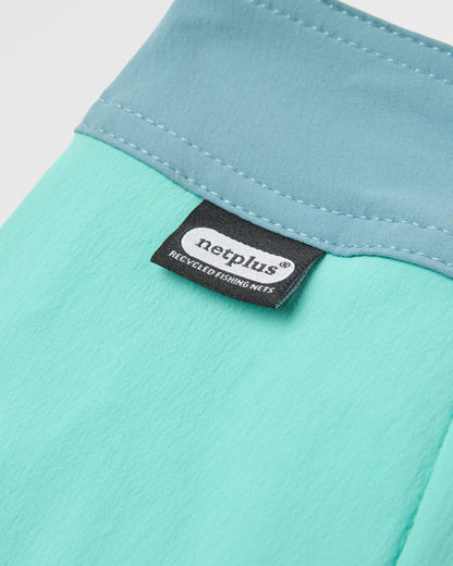 Cruiser NetPlus® Recycled 21" Boardshort - Aqua - Flatlay