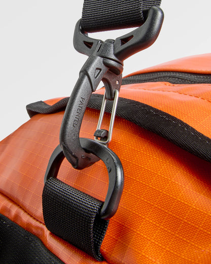 Roamer Recycled 80L Duffel Bag - Sunrise Orange - Flatlay