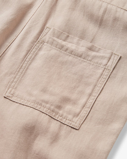 Esen Short Sleeve Jumpsuit - Simply Taupe - Flatlay