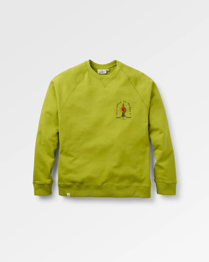 Explore Sweatshirt - Tea Green - Flatlay