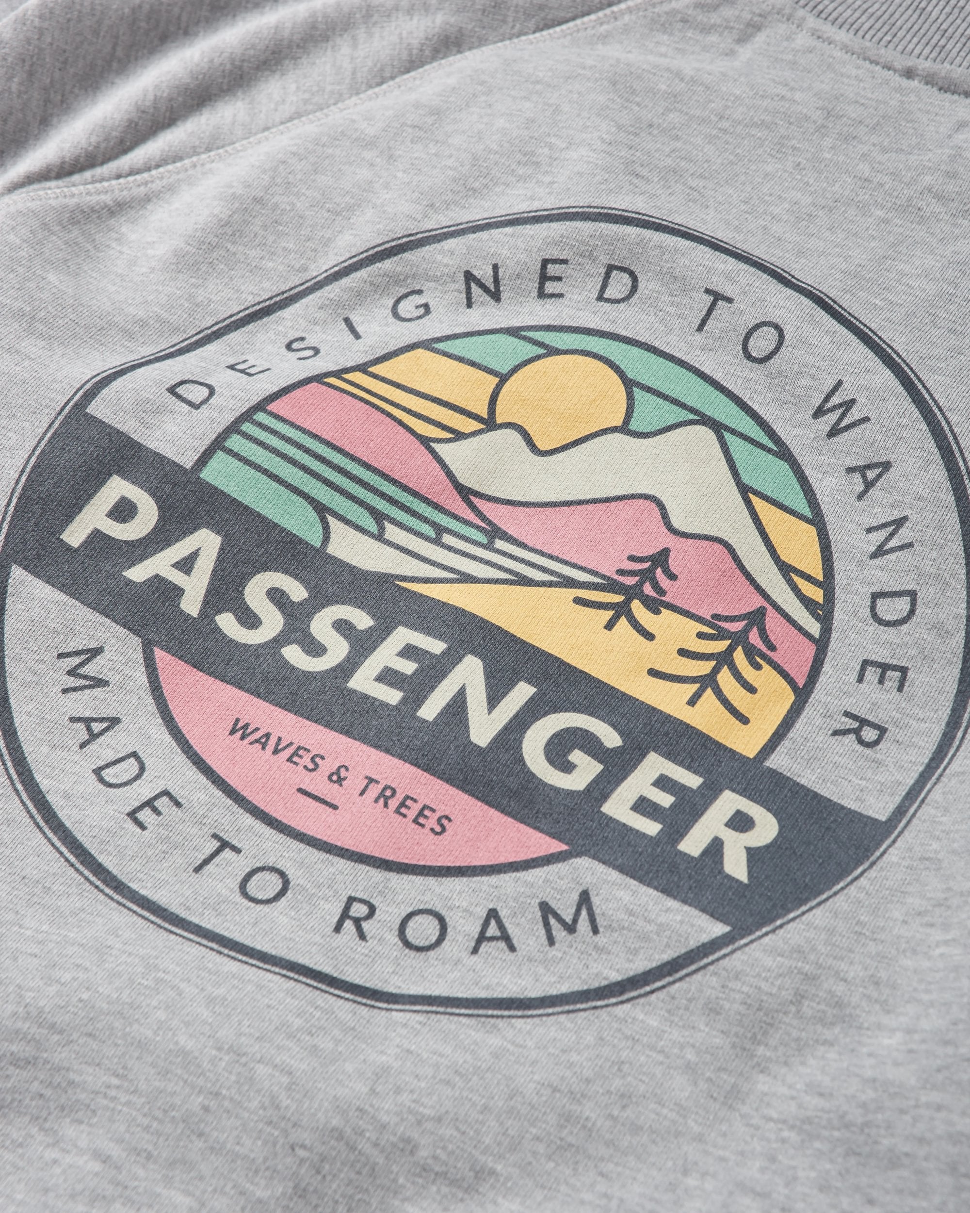 Odyssey Organic Cotton Sweatshirt - Mid Grey Marl - Flatlay