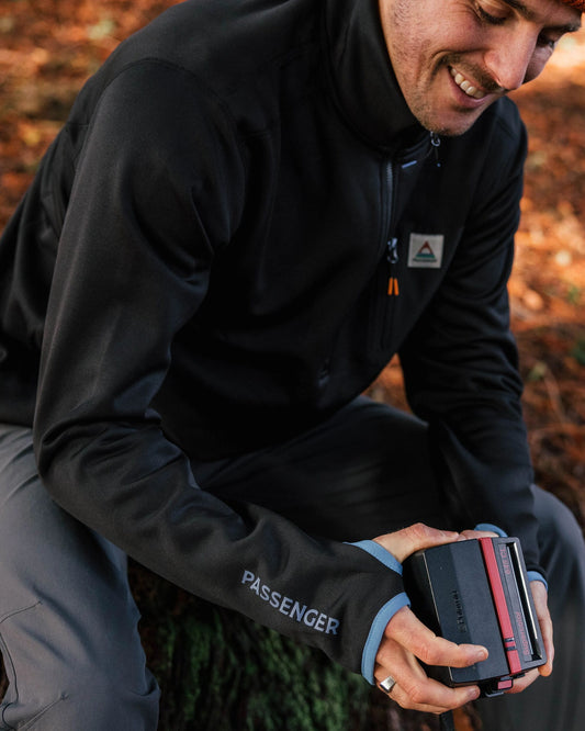 Men's Solitude Recycled Polartec® Fleece Pullover - Black