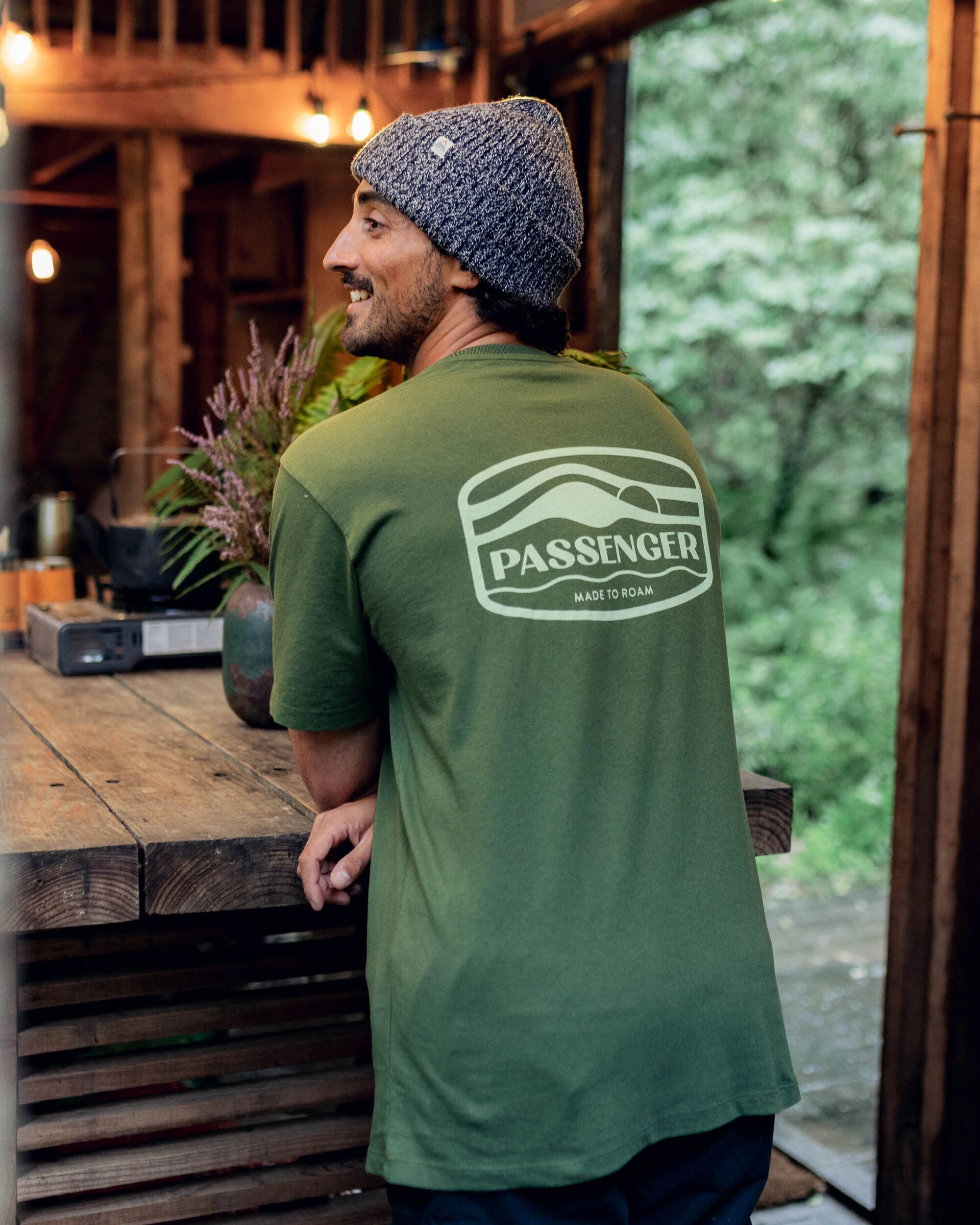 Rambler Recycled Cotton T-Shirt - Fir Tree - Lifestyle