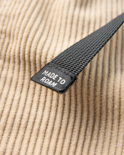 Shack Cord Short - Stone - Flatlay