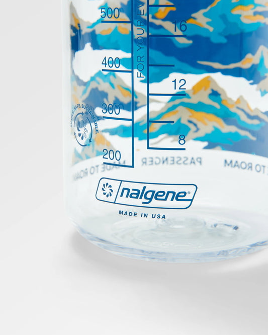 Nalgene 1L Wide Mouth Water Bottle - Winter Mountains