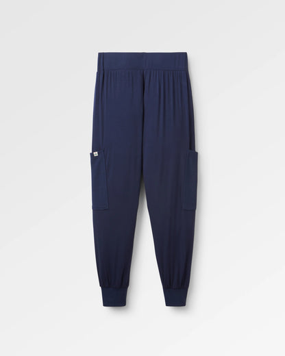 Day Dream Recycled Trouser - Rich Navy - Flatlay