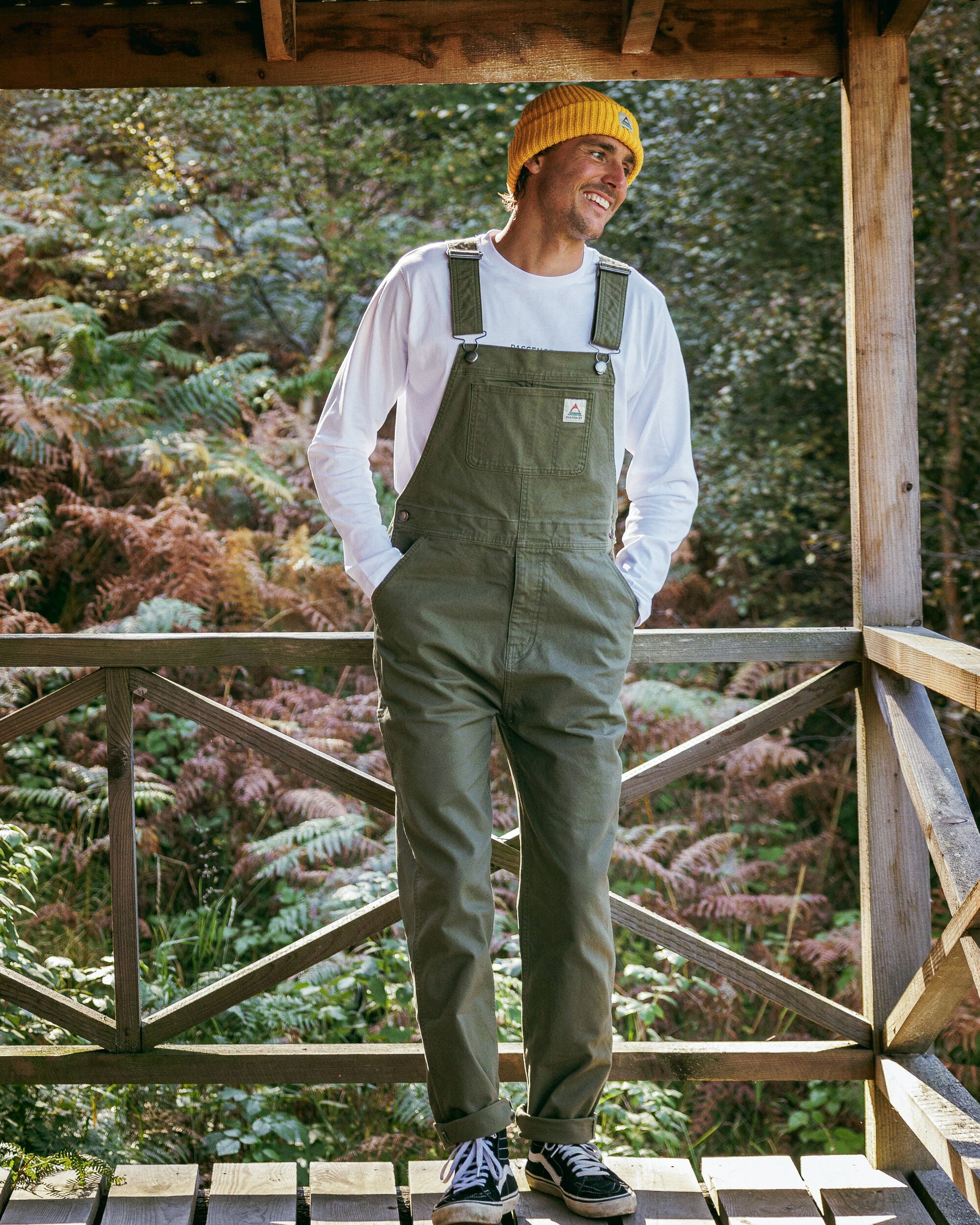 Vantage Organic Cotton Dungaree - Khaki - Lifestyle