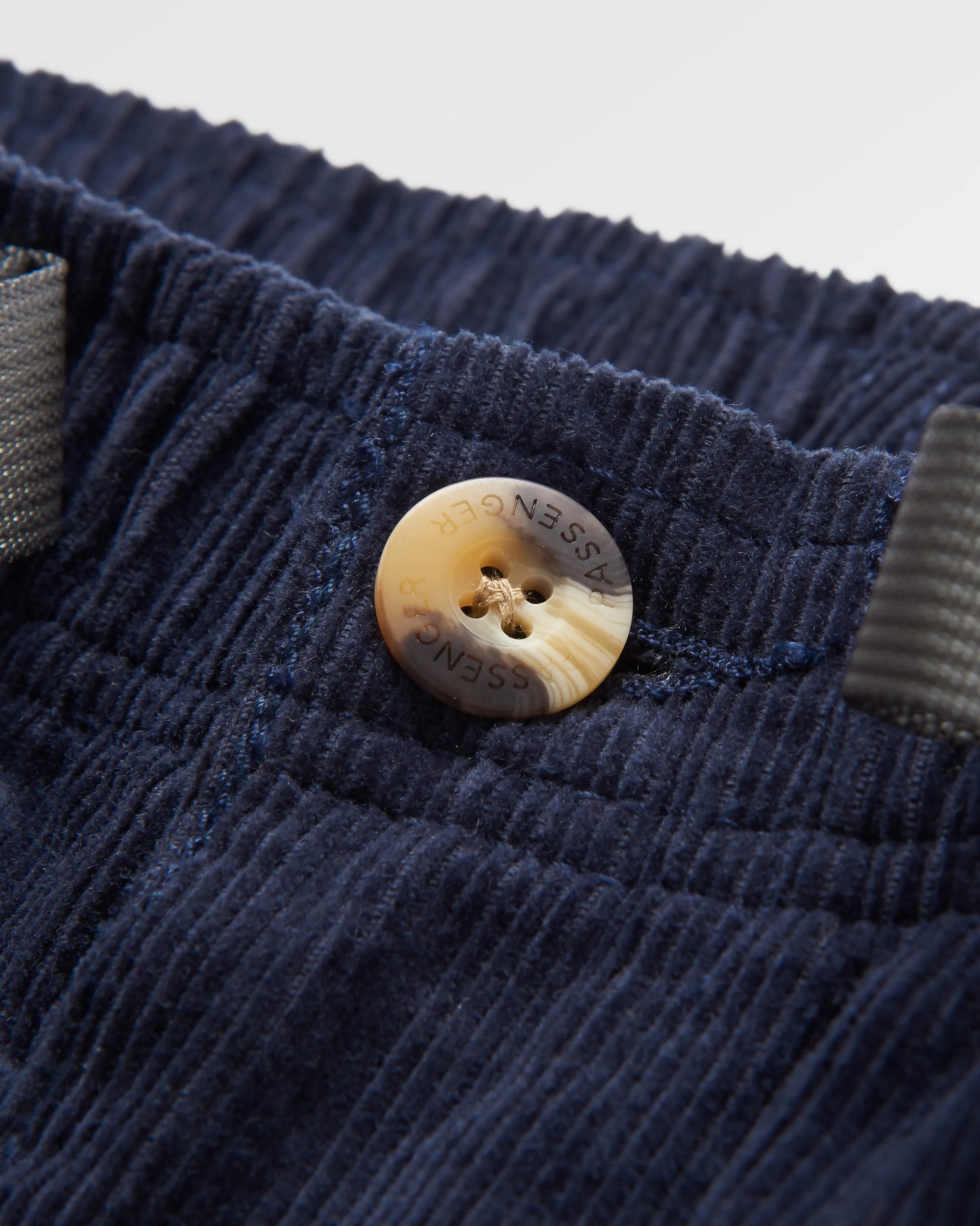 Adventurer Cord Trouser - Deep Navy - Flatlay