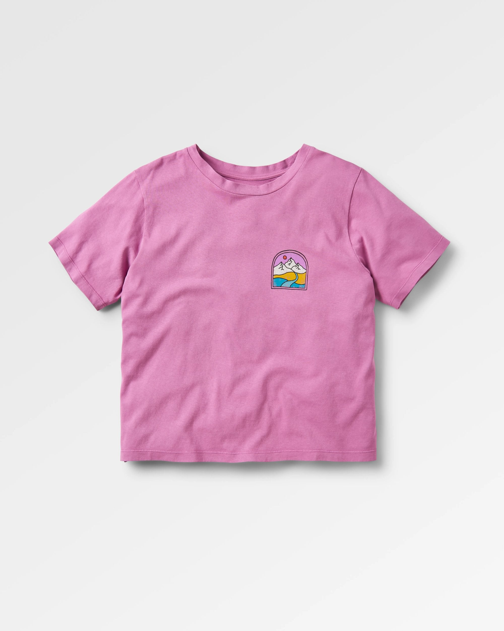 Friday Collective Recycled Cotton T-Shirt - Orchid - Flatlay