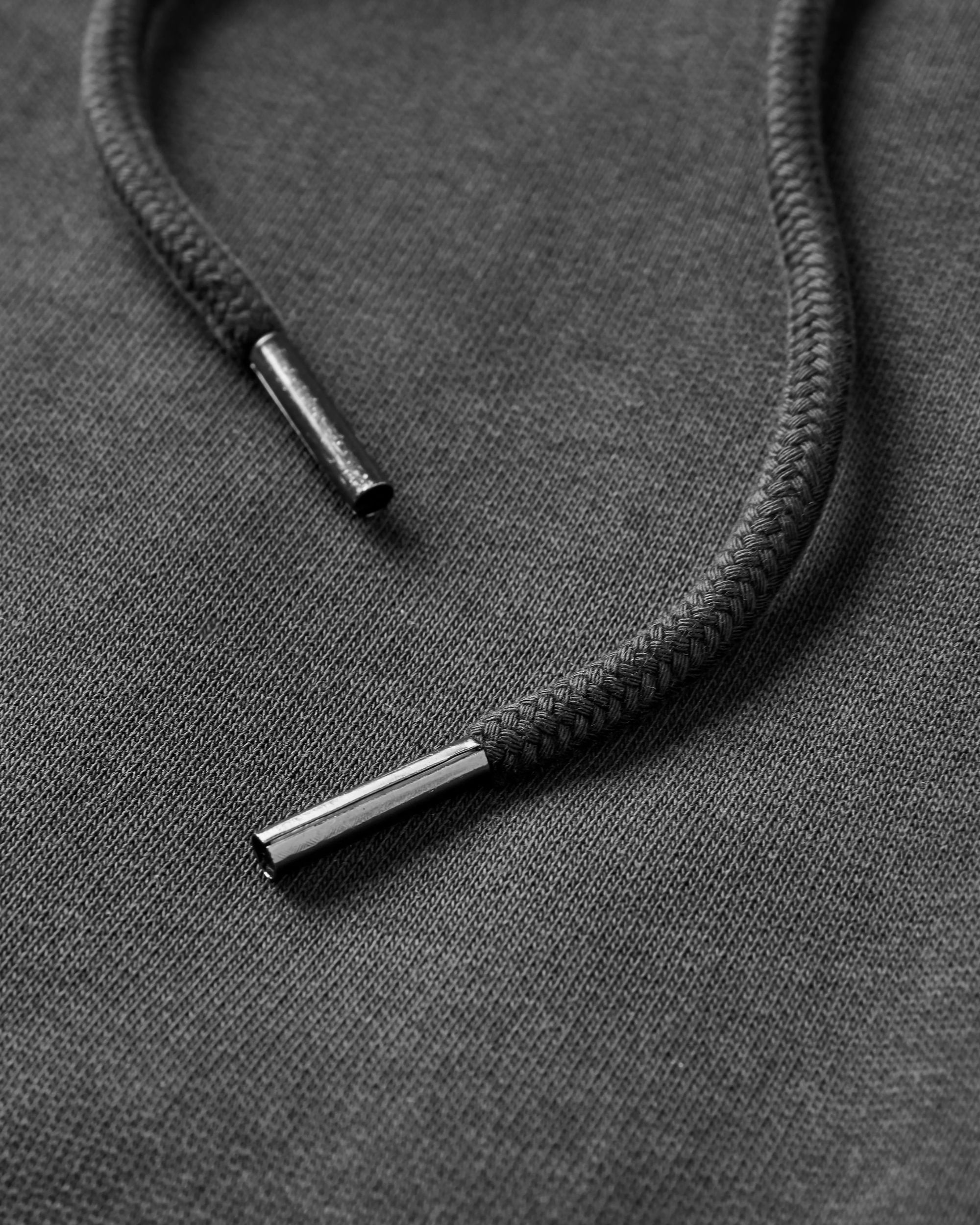 Roamer Recycled Cotton Hoodie - Black - Flatlay