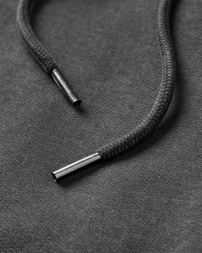 Roamer Recycled Cotton Hoodie - Black - Flatlay