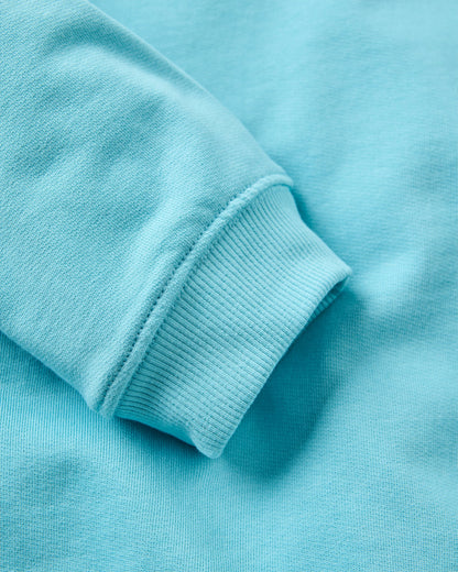 Roamer Women's Recycled Cotton Sweatshirt - Retro Blue  - Flatlay