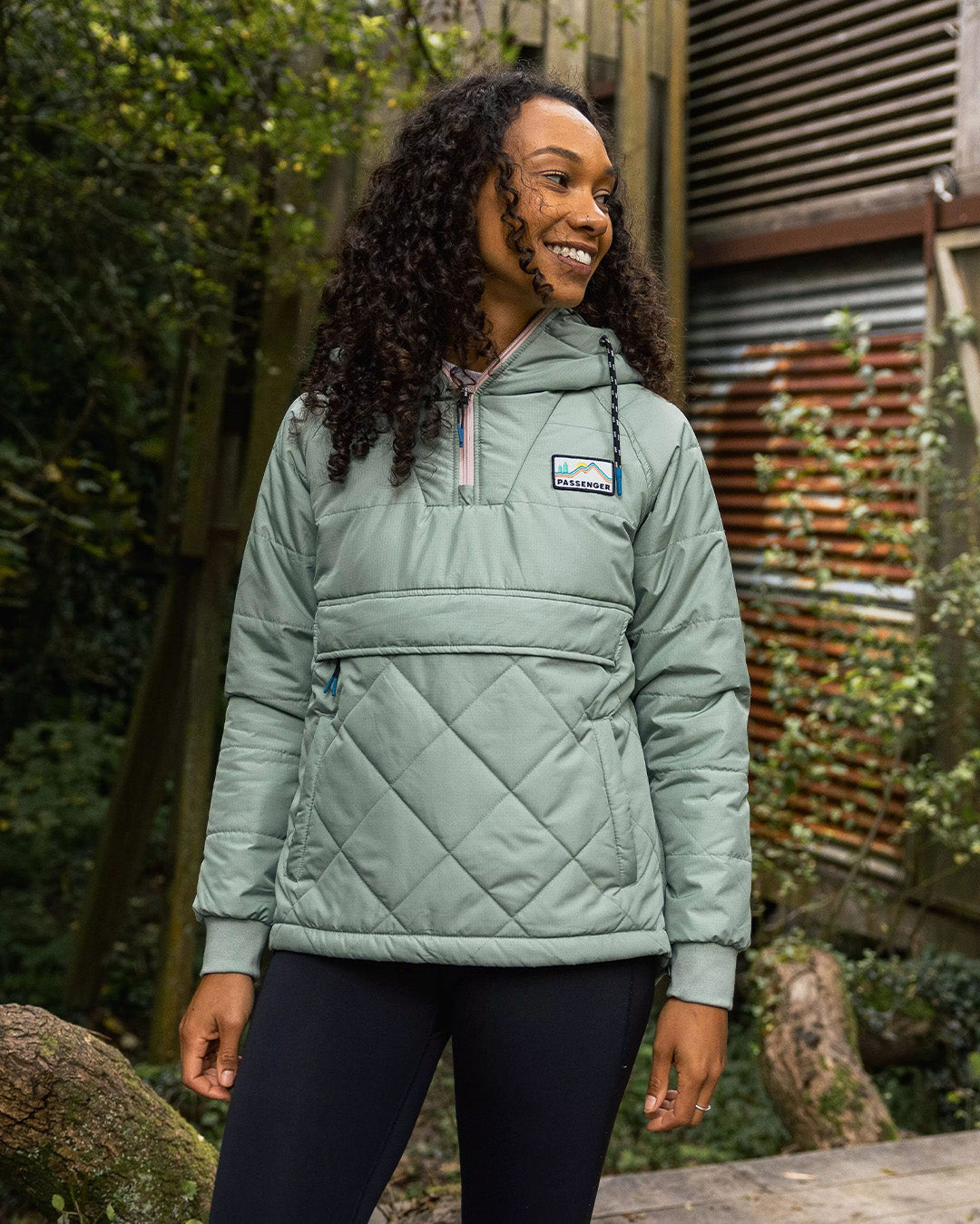 Ocean Recycled Insulated 1/2 Zip Jacket - Pistachio