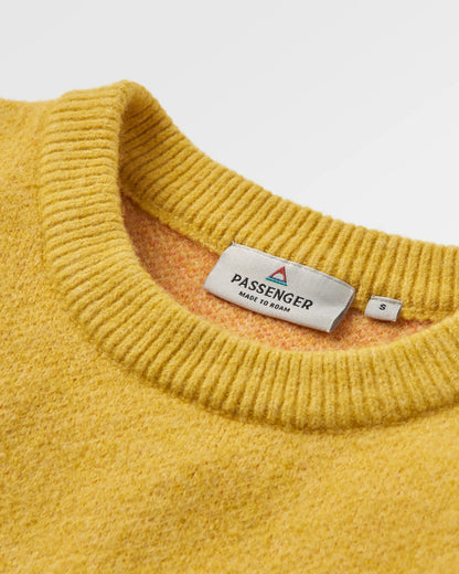 Vista Recycled Knitted Jumper - Amber Gold