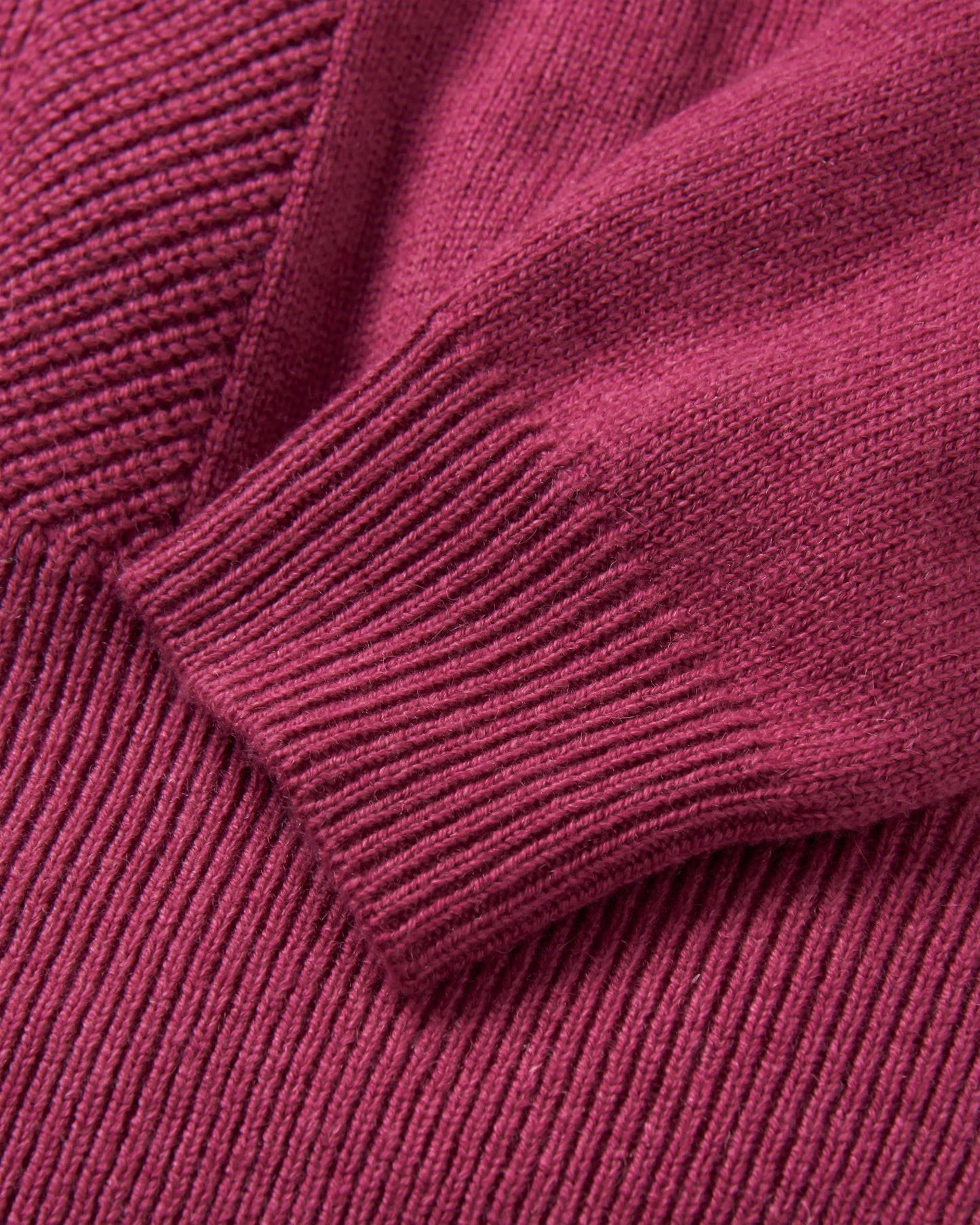 Hideout Oversized Recycled Knitted Jumper - Rhubarb