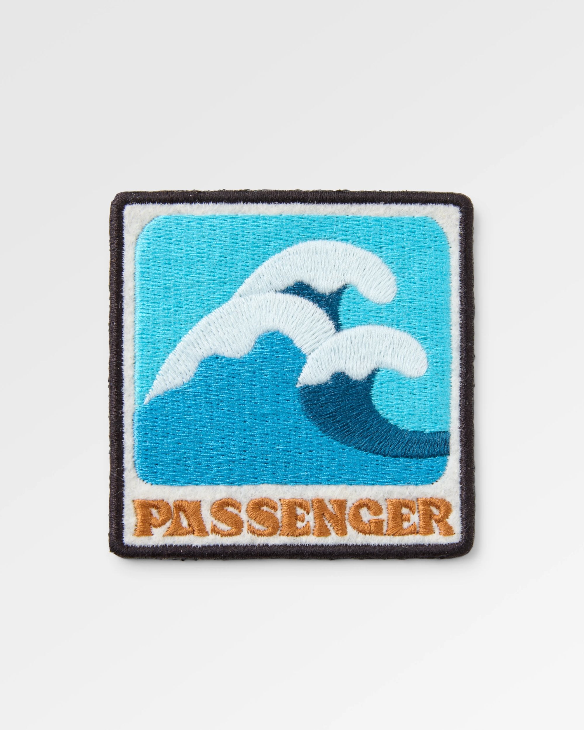 Wave Escape Patch - Retro Blue  - Flatlay