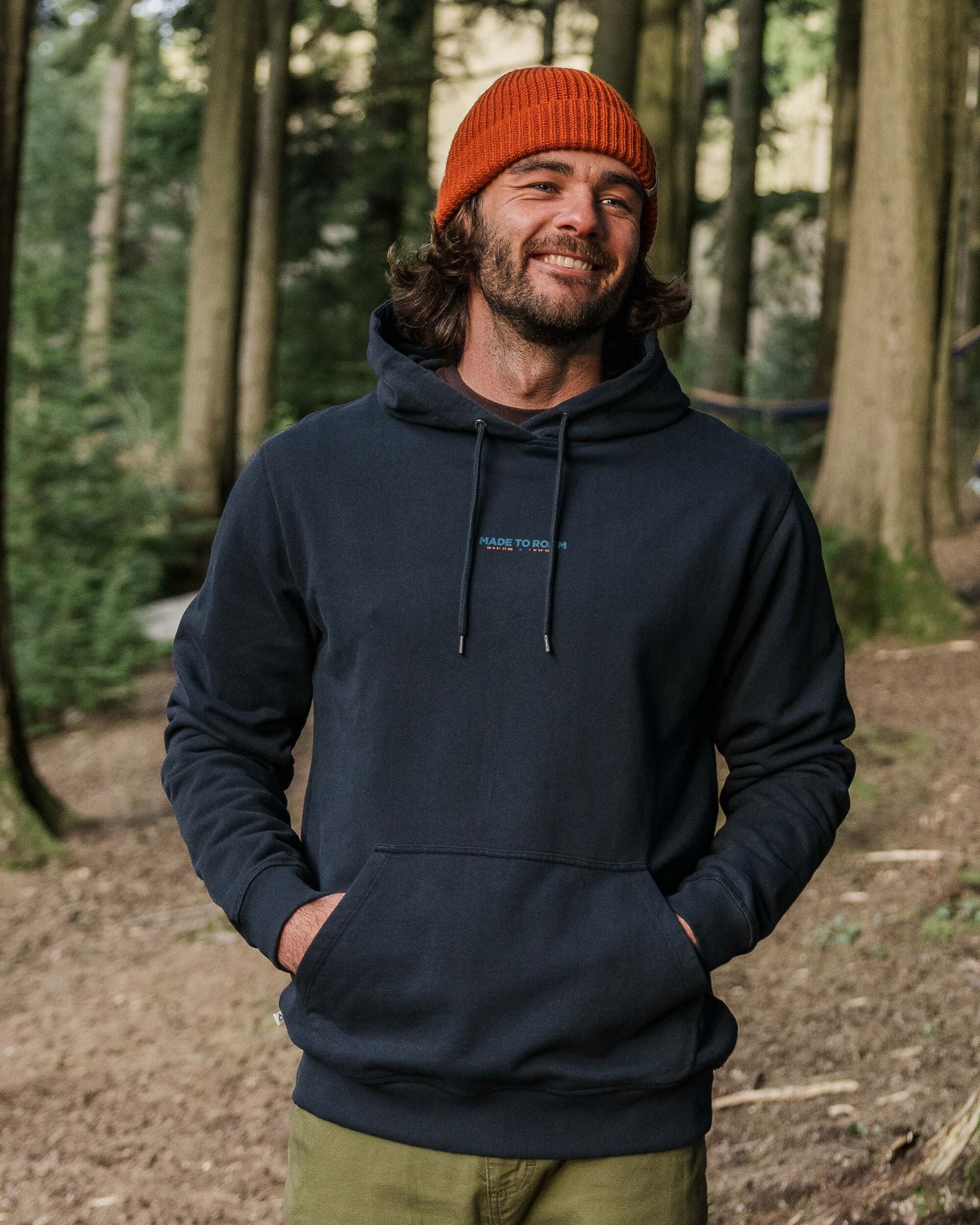 Pace Recycled Cotton Hoodie - Deep Navy - Lifestyle
