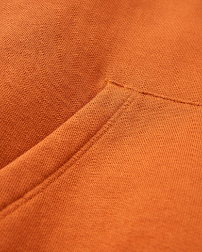 Passenger Relaxed Fit Hoodie - Sunset Orange - Flatlay