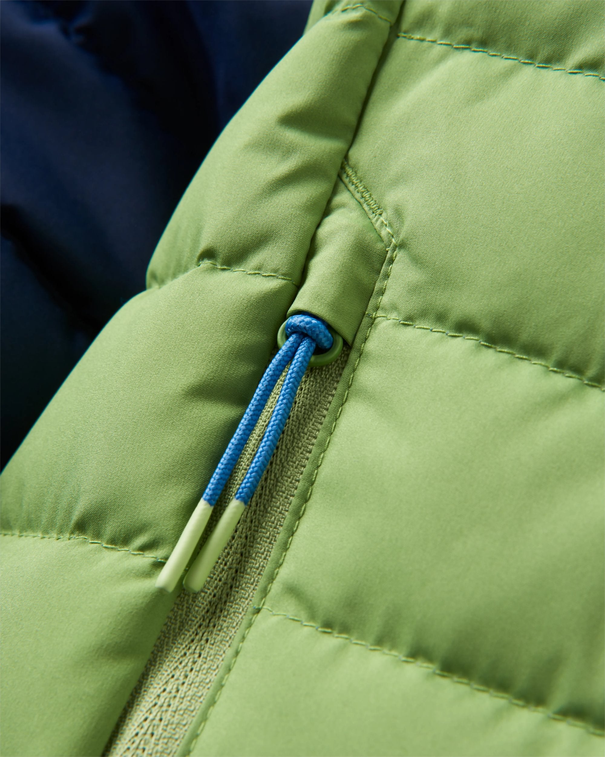 Northstar Down Recycled Jacket -  Rich Navy/Pear Green/Arctic - Flatlay