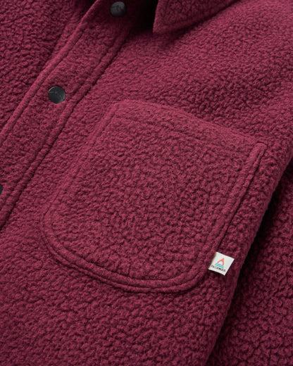 Backcountry Recycled Sherpa Fleece Shirt - Fig - Flatlay