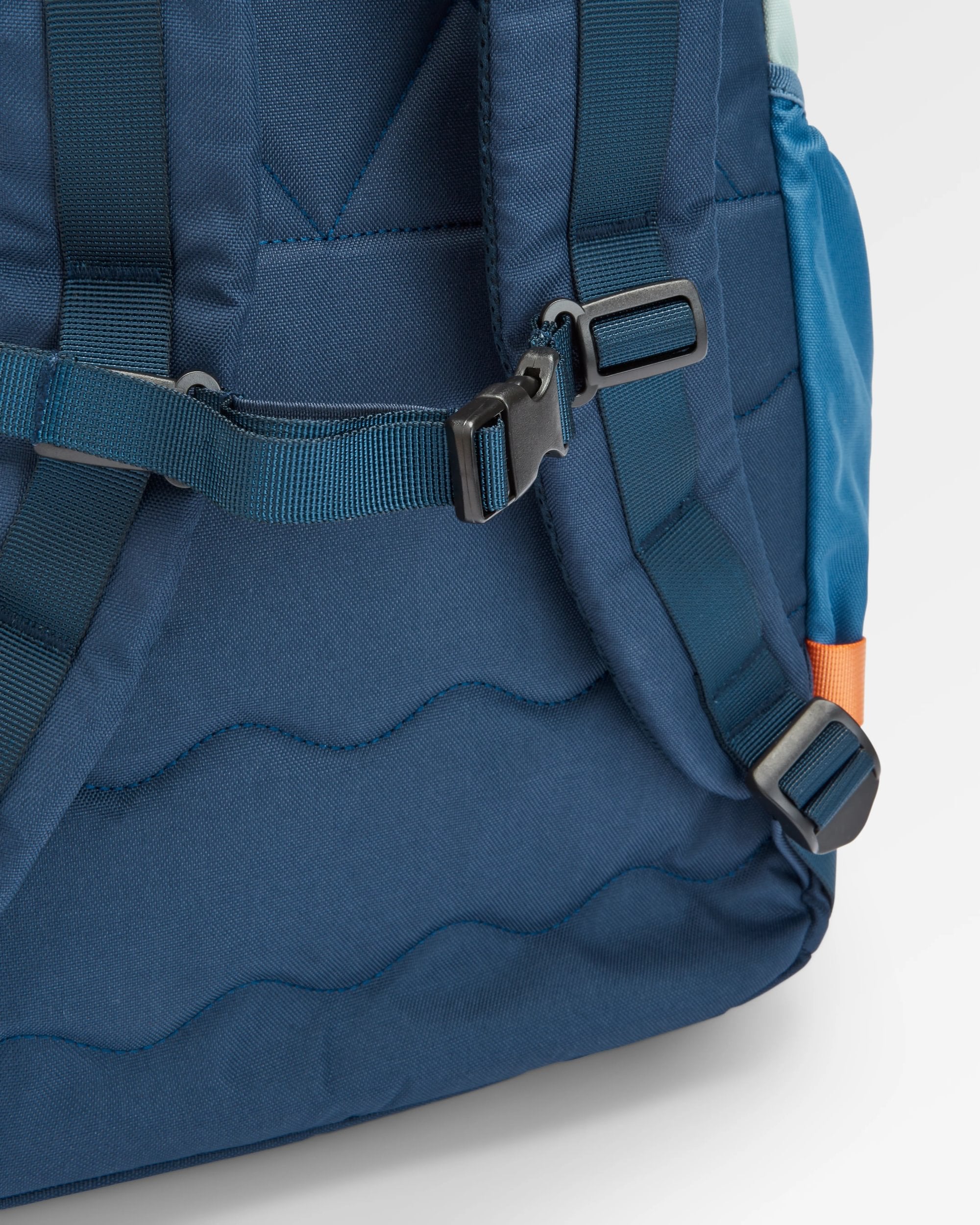 Boondocker Recycled 26L Backpack - Rich Navy/Surf Spray/Moonlight Blue - Flatlay