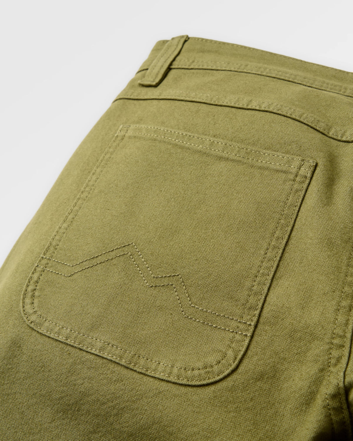 Vantage Lined Cotton Canvas Trouser - Khaki - Flatlay