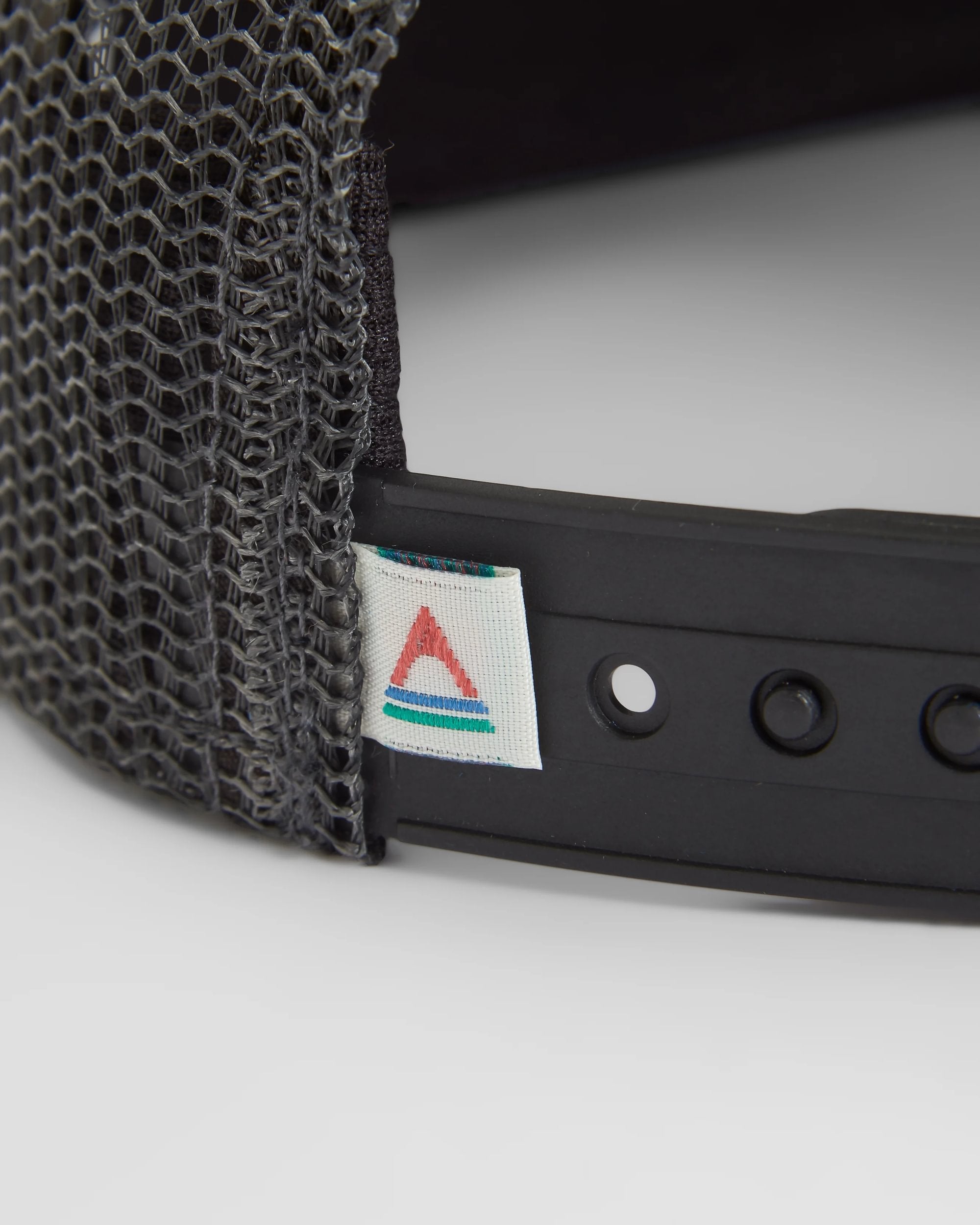 Roamer 7 Panel Organic Cotton Trucker Cap - Wine - Flatlay