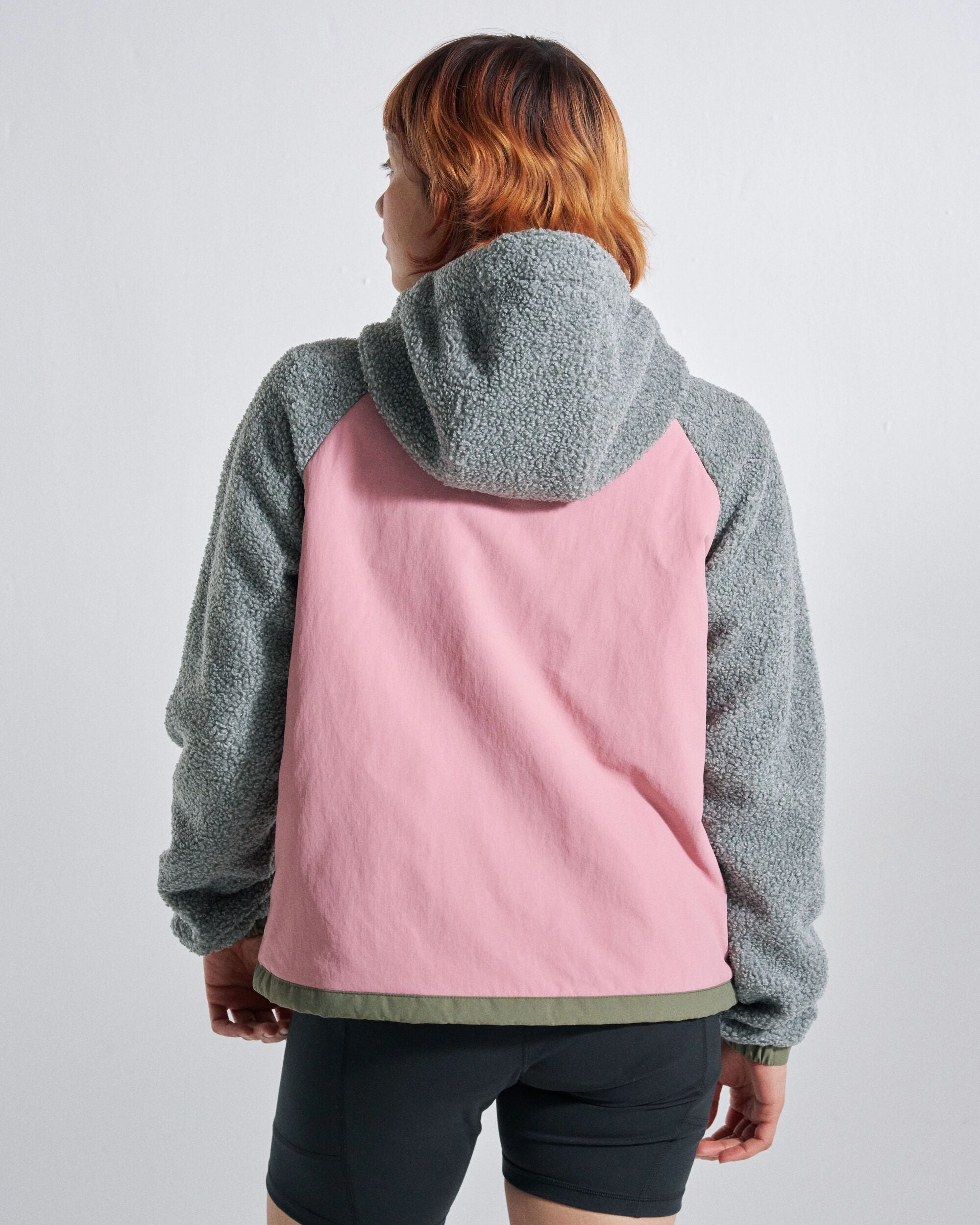 Lara Quilted Jacket - Grey Marl/Dusty Olive - Studio Model