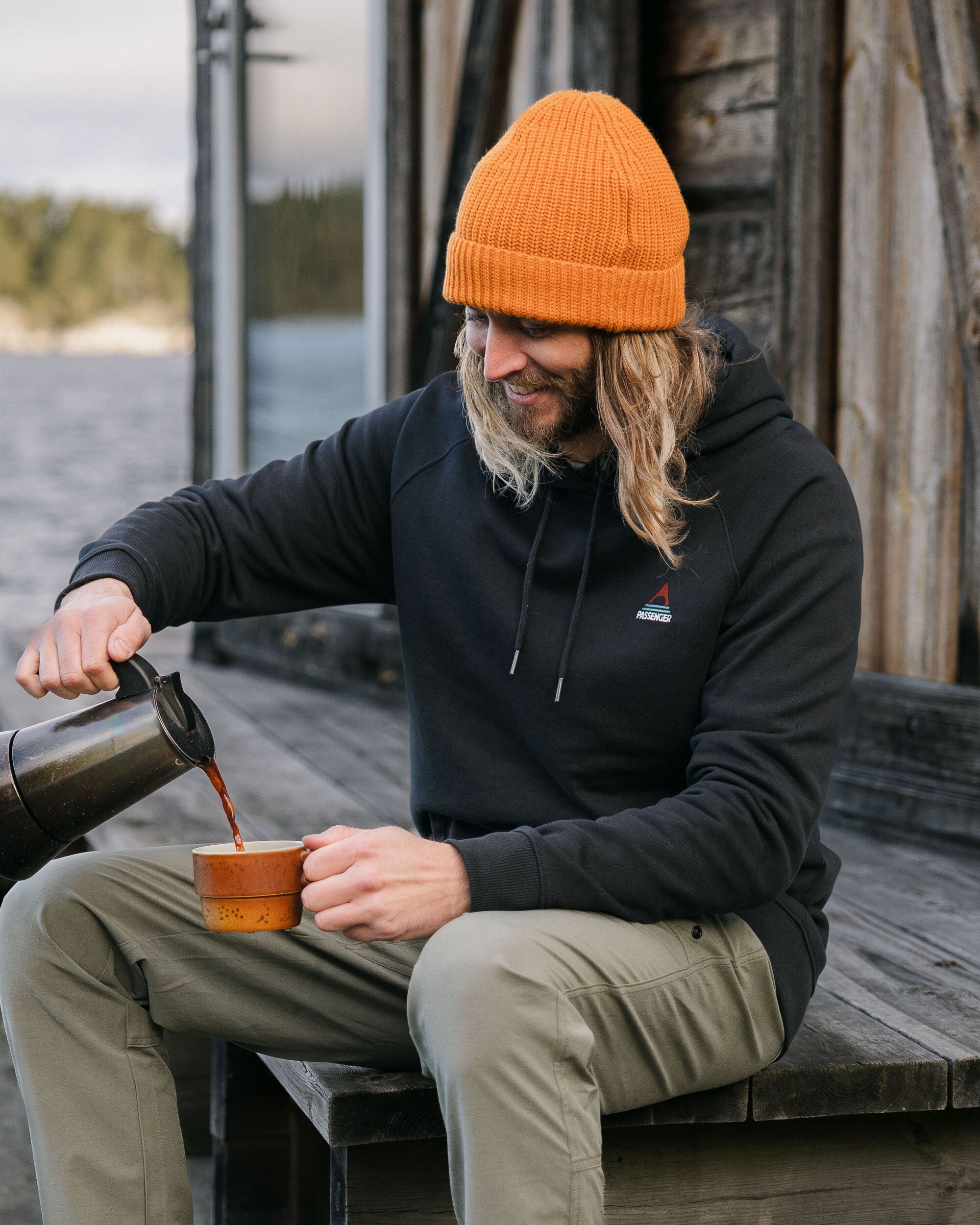 Vita Organic Cotton Hoodie - Black - Lifestyle