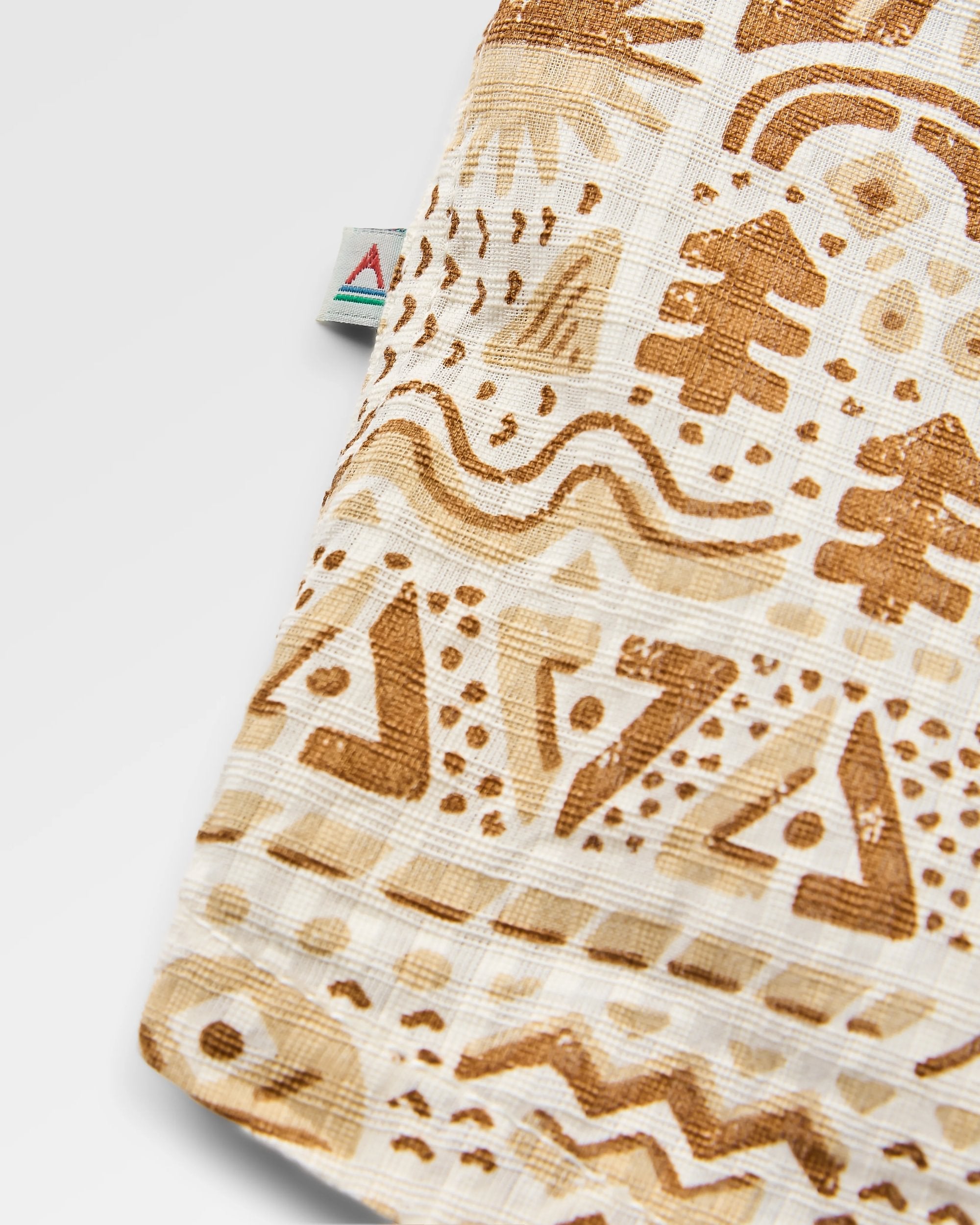 Chill Textured Short Sleeve Shirt - Elemental Geo Birch - Flatlay