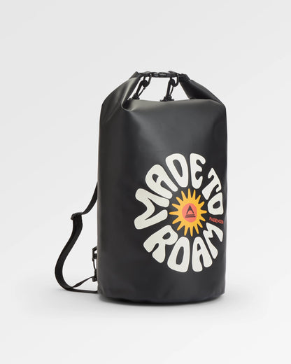 Tide 30L Recycled Dry Bag - Black - Flatlay