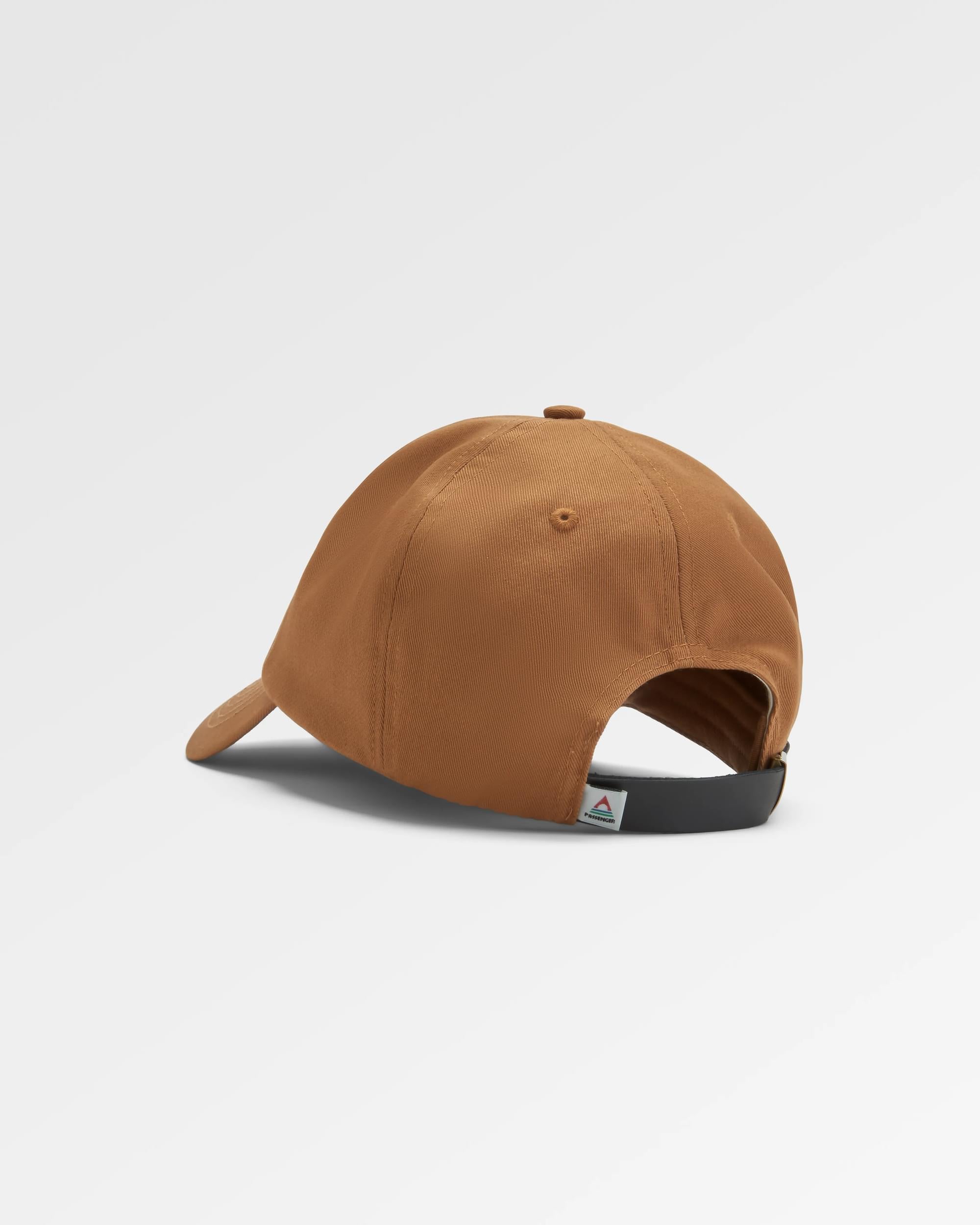 Classic Recycled Cotton 6 Panel Cap - Toffee - Flatlay