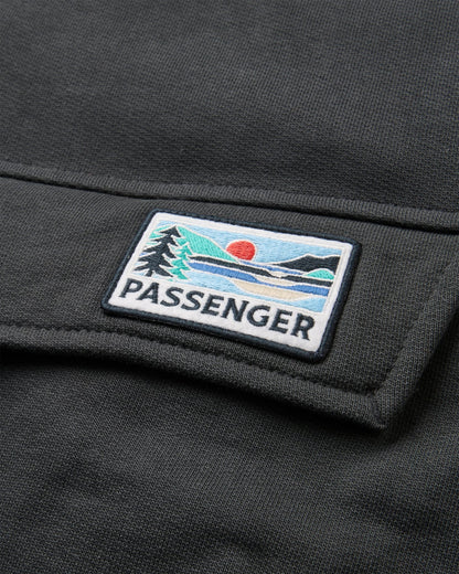 Wildedge Recycled Cotton Hoodie - Black - Flatlay