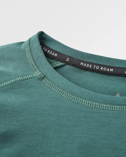 Sedona Drirelease® Recycled Active LS T-Shirt - Deep Ocean - Flatlay