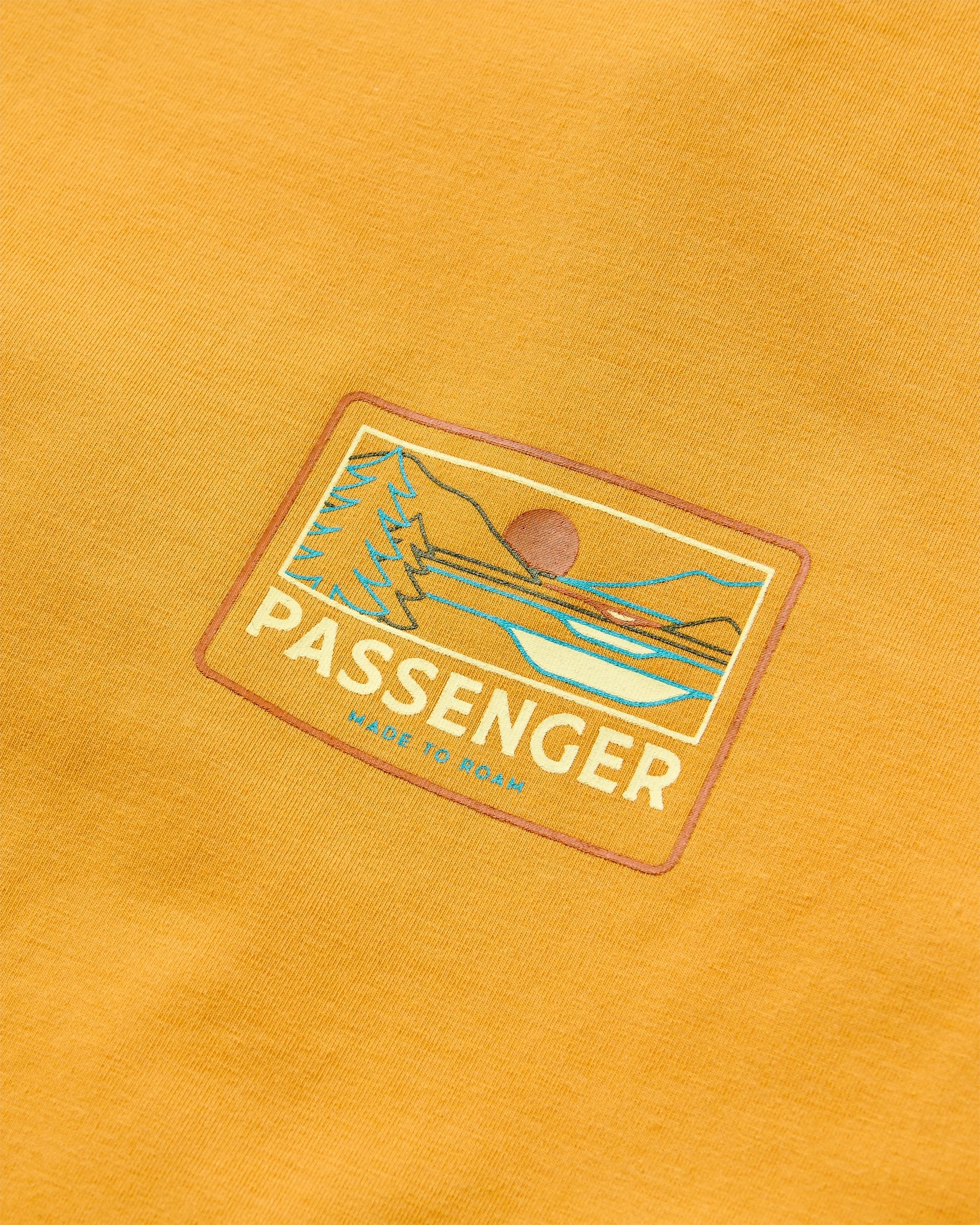 Roamer Men's Recycled Active T-Shirt - Spruce Yellow - Flatlay