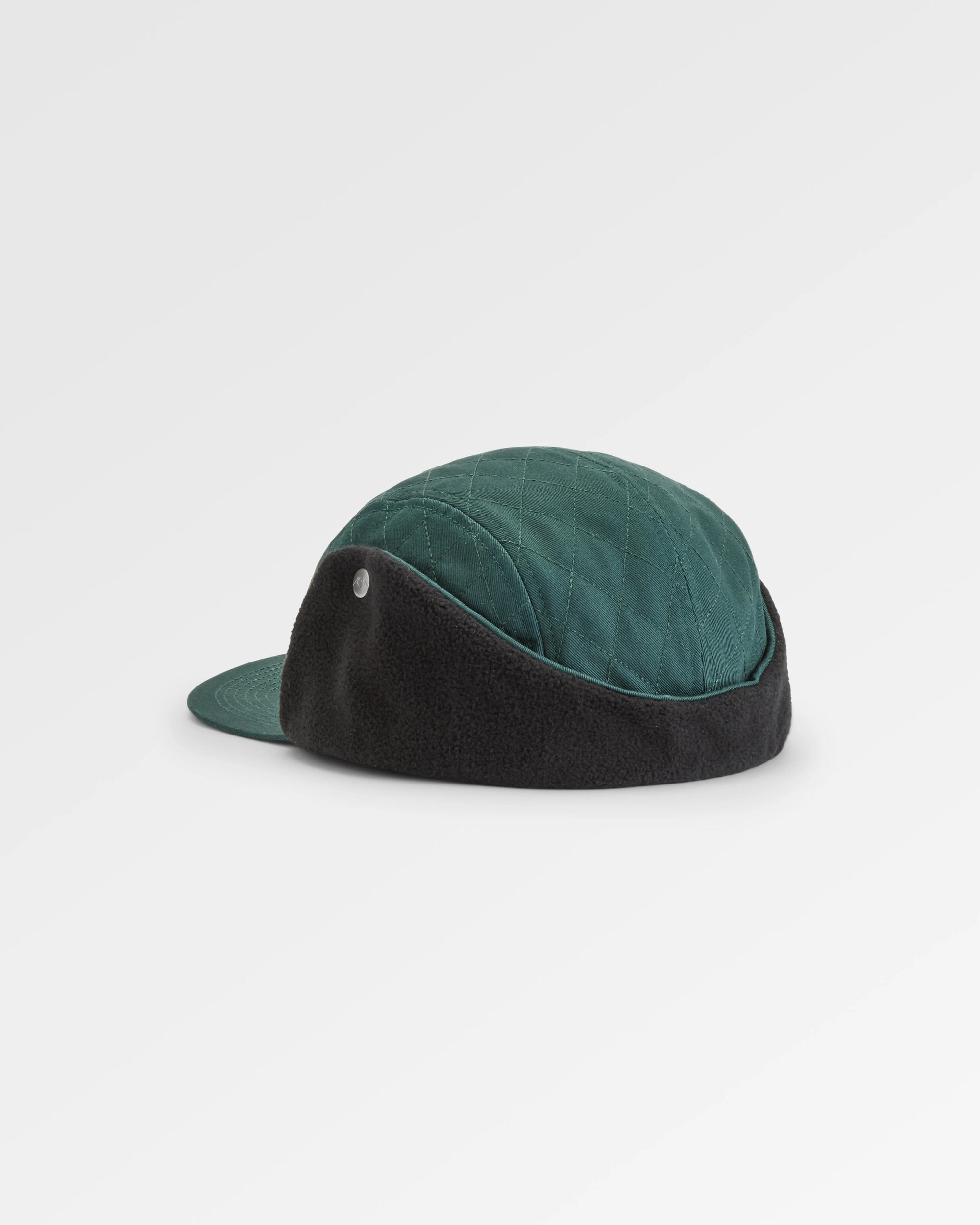 Nightfall Recycled Polar Fleece Lined Hat - Dark Fern  - Flatlay