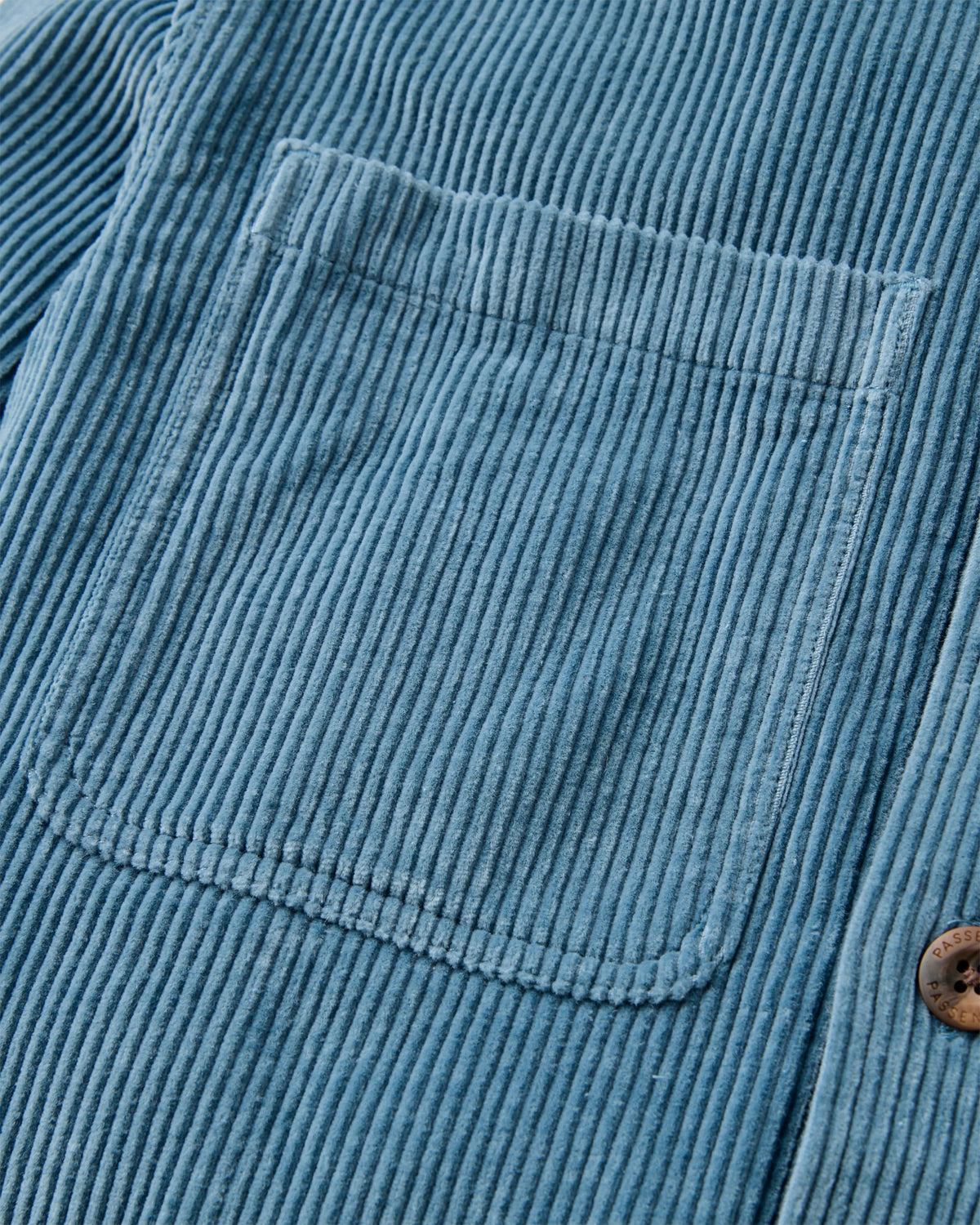 Backcountry Heavyweight Cord Overshirt - Stormy Blue  - Flatlay
